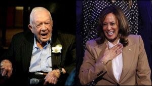 Jimmy Carter Votes for Kamala Harris